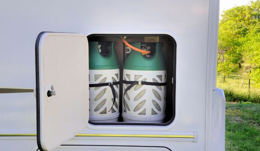 bombole del gas in camper